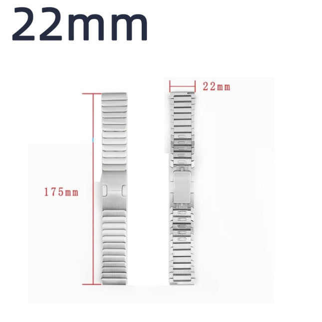 22mm Self-demolition Stainless Steel Metal Replacement Watchband