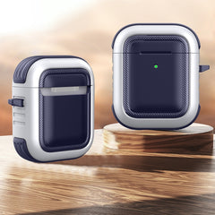 Wireless Earphones Shockproof TPU + PC Protective Case with Carabiner, For AirPods 1 / 2, For AirPods Pro