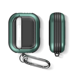 Wireless Earphones Shockproof TPU + PC Protective Case with Carabiner, For AirPods Pro