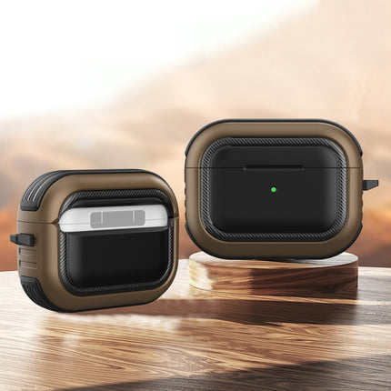 Wireless Earphones Shockproof TPU + PC Protective Case with Carabiner, For AirPods Pro