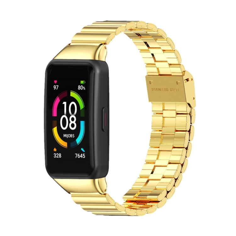 MIJOBS Bamboo Joint Stainless Steel Metal Buckle Replacement Strap Watchband