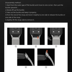 MIJOBS Bamboo Joint Stainless Steel Metal Buckle Replacement Strap Watchband, For Huawei Band 6 / Honor Band 6
