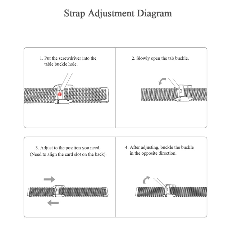 MIJOBS Milan Stainless Steel Metal Buckle Replacement Strap Watchband, For Honor Band 4 / 5