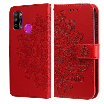 7-petal Flowers Embossing Pattern Horizontal Flip PU Leather Case with Holder & Card Slots & Wallet & Photo Frame, For Infinix Hot 9 / Note 7 Lite, For Infinix Hot 9 Play, For Infinix Note 10, For Infinix Note 10 Pro NFC / Note 10 Pro