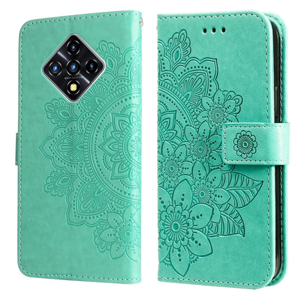 7-petal Flowers Embossing Pattern Horizontal Flip PU Leather Case with Holder & Card Slots & Wallet & Photo Frame, For Infinix Smart 5 / HOT10 Lite, For Infinix Zero 8, For Infinix Hot 10, For Infinix Hot 10 Play, For Infinix Note 7