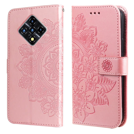 7-petal Flowers Embossing Pattern Horizontal Flip PU Leather Case with Holder & Card Slots & Wallet & Photo Frame, For Infinix Smart 5 / HOT10 Lite, For Infinix Zero 8, For Infinix Hot 10, For Infinix Hot 10 Play, For Infinix Note 7
