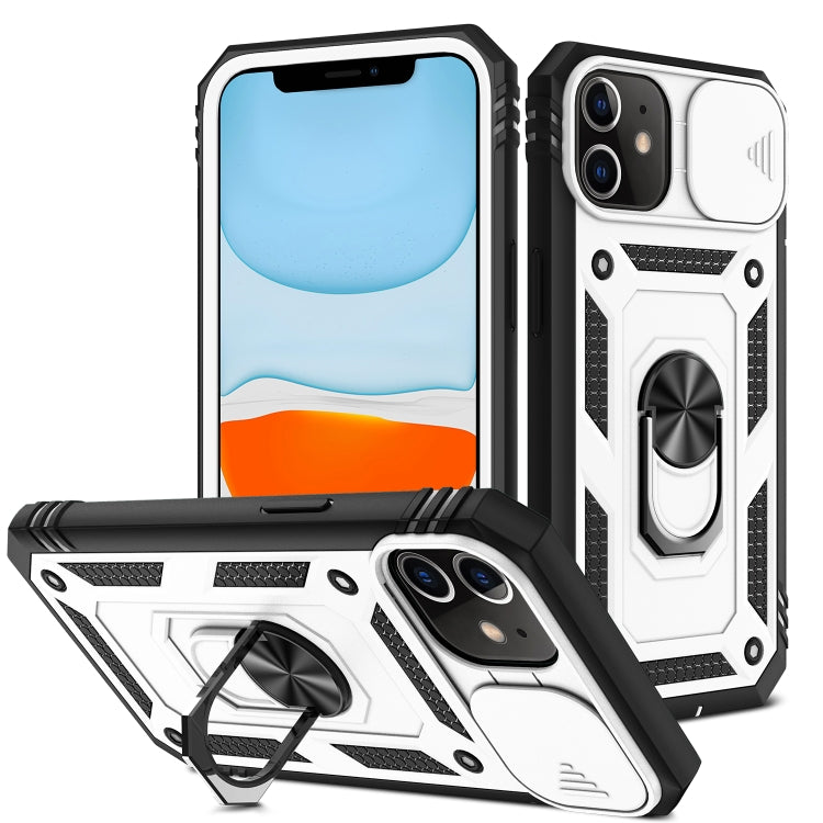 Sliding Camera Cover Design TPU + PC Protective Case with 360 Degree Rotating Holder & Card Slot, For iPhone 12 mini, For iPhone 12 / 12 Pro, For iPhone 12 Pro Max, For iPhone 11