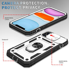 Sliding Camera Cover Design TPU + PC Protective Case with 360 Degree Rotating Holder & Card Slot, For iPhone 12 mini, For iPhone 12 / 12 Pro, For iPhone 12 Pro Max, For iPhone 11