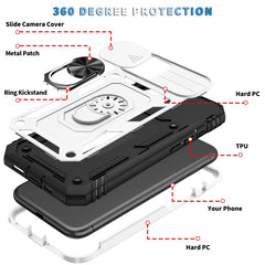 Sliding Camera Cover Design TPU + PC Protective Case with 360 Degree Rotating Holder & Card Slot, For iPhone 12 mini, For iPhone 12 / 12 Pro, For iPhone 12 Pro Max, For iPhone 11