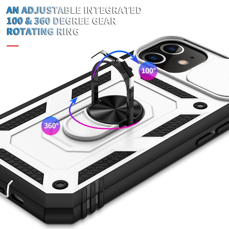 Sliding Camera Cover Design TPU + PC Protective Case with 360 Degree Rotating Holder & Card Slot, For iPhone 12 mini, For iPhone 12 / 12 Pro, For iPhone 12 Pro Max, For iPhone 11