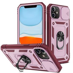 Sliding Camera Cover Design TPU + PC Protective Case with 360 Degree Rotating Holder & Card Slot, For iPhone 12 mini, For iPhone 12 / 12 Pro, For iPhone 12 Pro Max, For iPhone 11