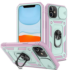 Sliding Camera Cover Design TPU + PC Protective Case with 360 Degree Rotating Holder & Card Slot, For iPhone 12 mini, For iPhone 12 / 12 Pro, For iPhone 12 Pro Max, For iPhone 11