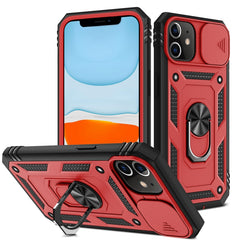 Sliding Camera Cover Design TPU + PC Protective Case with 360 Degree Rotating Holder & Card Slot, For iPhone 12 mini, For iPhone 12 / 12 Pro, For iPhone 12 Pro Max, For iPhone 11