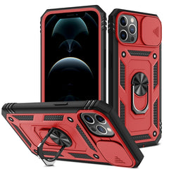 Sliding Camera Cover Design TPU + PC Protective Case with 360 Degree Rotating Holder & Card Slot, For iPhone 12 mini, For iPhone 12 / 12 Pro, For iPhone 12 Pro Max, For iPhone 11