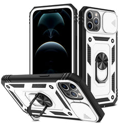 Sliding Camera Cover Design TPU + PC Protective Case with 360 Degree Rotating Holder & Card Slot, For iPhone 12 mini, For iPhone 12 / 12 Pro, For iPhone 12 Pro Max, For iPhone 11