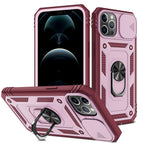 For iPhone 12 Pro Max / Pink+Dark Red