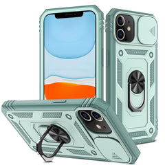 Sliding Camera Cover Design TPU + PC Protective Case with 360 Degree Rotating Holder & Card Slot, For iPhone 12 mini, For iPhone 12 / 12 Pro, For iPhone 12 Pro Max, For iPhone 11