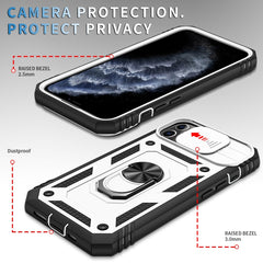 Sliding Camera Cover Design TPU + PC Protective Case with 360 Degree Rotating Holder & Card Slot, For iPhone 11 Pro, For iPhone 11 Pro Max