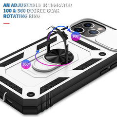 Sliding Camera Cover Design TPU + PC Protective Case with 360 Degree Rotating Holder & Card Slot, For iPhone 11 Pro, For iPhone 11 Pro Max