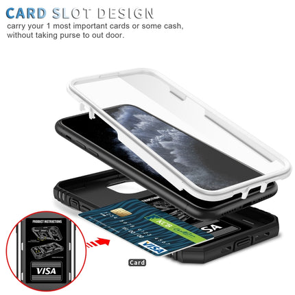 Sliding Camera Cover Design TPU + PC Protective Case with 360 Degree Rotating Holder & Card Slot, For iPhone 11 Pro, For iPhone 11 Pro Max