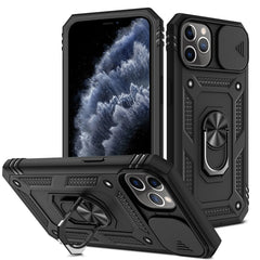 Sliding Camera Cover Design TPU + PC Protective Case with 360 Degree Rotating Holder & Card Slot, For iPhone 11 Pro, For iPhone 11 Pro Max