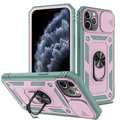 Sliding Camera Cover Design TPU + PC Protective Case with 360 Degree Rotating Holder & Card Slot, For iPhone 11 Pro, For iPhone 11 Pro Max