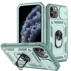 Sliding Camera Cover Design TPU + PC Protective Case with 360 Degree Rotating Holder & Card Slot, For iPhone 11 Pro, For iPhone 11 Pro Max