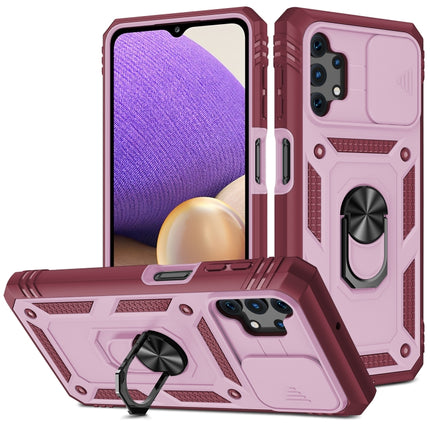 Sliding Camera Cover Design TPU + PC Protective Case with 360 Degree Rotating Holder & Card Slot, For Samsung Galaxy A12, For Samsung Galaxy A32 5G, For Samsung Galaxy A52, For Samsung Galaxy S20 FE, For Samsung Galaxy S21 5G