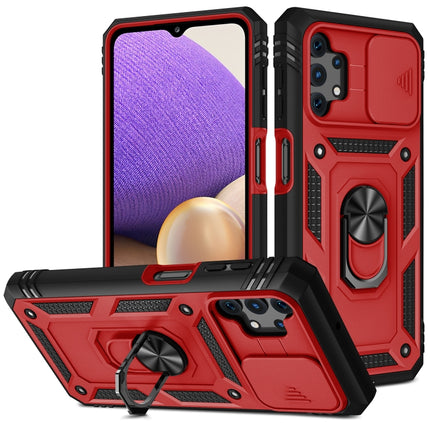 Sliding Camera Cover Design TPU + PC Protective Case with 360 Degree Rotating Holder & Card Slot, For Samsung Galaxy A12, For Samsung Galaxy A32 5G, For Samsung Galaxy A52, For Samsung Galaxy S20 FE, For Samsung Galaxy S21 5G