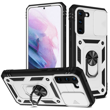 Sliding Camera Cover Design TPU + PC Protective Case with 360 Degree Rotating Holder & Card Slot, For Samsung Galaxy A12, For Samsung Galaxy A32 5G, For Samsung Galaxy A52, For Samsung Galaxy S20 FE, For Samsung Galaxy S21 5G