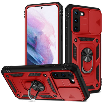 Sliding Camera Cover Design TPU + PC Protective Case with 360 Degree Rotating Holder & Card Slot, For Samsung Galaxy A12, For Samsung Galaxy A32 5G, For Samsung Galaxy A52, For Samsung Galaxy S20 FE, For Samsung Galaxy S21 5G
