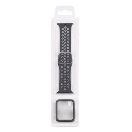 Silicone Replacement Strap Watchband + Protective Case with Screen Protector Set For Apple Watch Series, For Apple Watch Series 6 / 5 / 4 / Watch SE 40mm