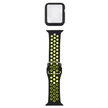 Silicone Replacement Strap Watchband + Protective Case with Screen Protector Set For Apple Watch Series, For Apple Watch Series 6 / 5 / 4 / Watch SE 40mm