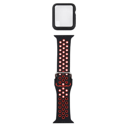 Silicone Replacement Strap Watchband + Protective Case with Screen Protector Set For Apple Watch Series, For Apple Watch Series 6 / 5 / 4 / Watch SE 40mm