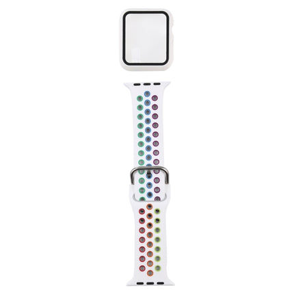 Silicone Replacement Strap Watchband + Protective Case with Screen Protector Set For Apple Watch Series, For Apple Watch Series 6 / 5 / 4 / Watch SE 40mm