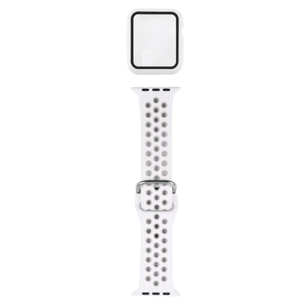 Silicone Replacement Strap Watchband + Protective Case with Screen Protector Set For Apple Watch Series, For Apple Watch Series 6 / 5 / 4 / Watch SE 40mm