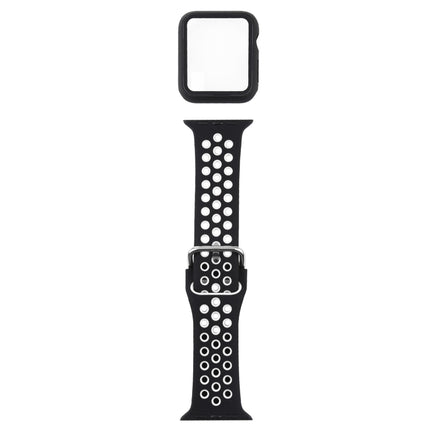Silicone Replacement Strap Watchband + Protective Case with Screen Protector Set For Apple Watch Series, For Apple Watch Series 6 / 5 / 4 / Watch SE 44mm