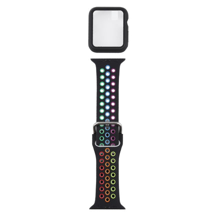 Silicone Replacement Strap Watchband + Protective Case with Screen Protector Set For Apple Watch Series, For Apple Watch Series 6 / 5 / 4 / Watch SE 44mm