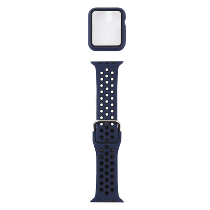 Silicone Replacement Strap Watchband + Protective Case with Screen Protector Set For Apple Watch Series, For Apple Watch Series 6 / 5 / 4 / Watch SE 44mm