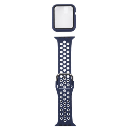 Silicone Replacement Strap Watchband + Protective Case with Screen Protector Set For Apple Watch Series, For Apple Watch Series 6 / 5 / 4 / Watch SE 44mm