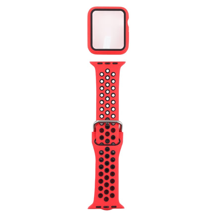 Silicone Replacement Strap Watchband + Protective Case with Screen Protector Set For Apple Watch Series, For Apple Watch Series 6 / 5 / 4 / Watch SE 44mm
