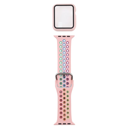 Silicone Replacement Strap Watchband + Protective Case with Screen Protector Set For Apple Watch Series, For Apple Watch Series 6 / 5 / 4 / Watch SE 44mm