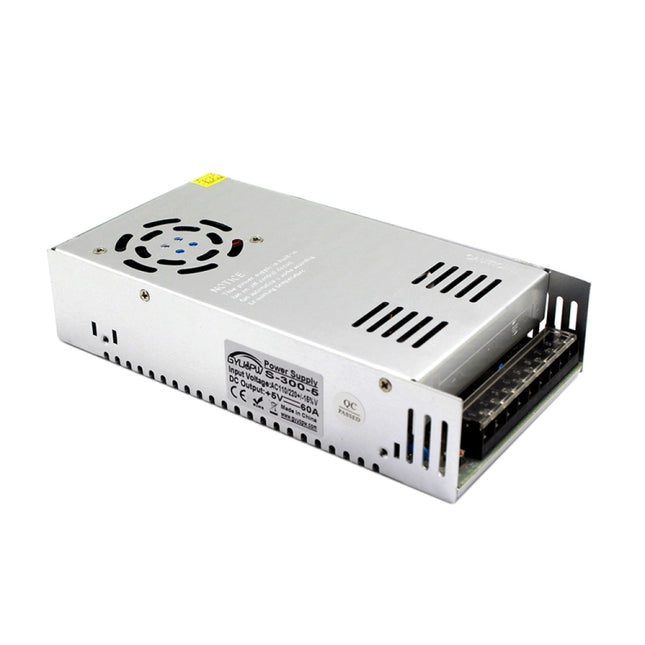 Light Bar Regulated Switching Power Supply LED Transformer, Size: 215 x 115 x 50mm, S-300-5 DC5V 60A 300W, S-350-5 DC5V 70A 350W, S-300-12 DC12V 25A 300W, S-360-12 DC12V 30A 360W, S-400-12 DC12V 33A 400W, S-480-12 DC12V 40A 480W, S-500-12 DC12V 41A 500...