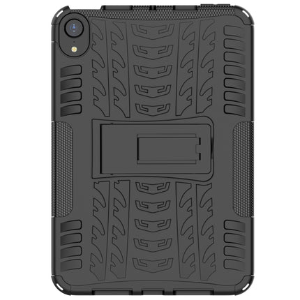 Funda a prueba de golpes de TPU + PC con textura de neumático y soporte, para iPad mini 6 / mini 2024, para Xiaomi Pad 5 / 5 Pro