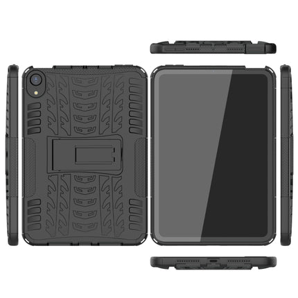 Funda a prueba de golpes de TPU + PC con textura de neumático y soporte, para iPad mini 6 / mini 2024, para Xiaomi Pad 5 / 5 Pro