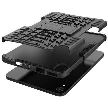 Funda a prueba de golpes de TPU + PC con textura de neumático y soporte, para iPad mini 6 / mini 2024, para Xiaomi Pad 5 / 5 Pro