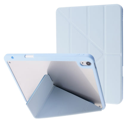 Deformation Transparent Acrylic Horizontal Flip PU Leather Case with Multi-folding Holder & Sleep / Wake-up Function & Pen Slot, For iPad Air 2022 / 2020 10.9, For iPad Pro 11.0 2021 / 2020 / 2018, For iPad 9.7 2017 / 2018 / Pro 9.7��������������������...