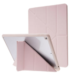 Deformation Transparent Acrylic Horizontal Flip PU Leather Case with Multi-folding Holder & Sleep / Wake-up Function & Pen Slot, For iPad Pro 11.0 2021 / 2020 / 2018, For iPad Air 2022 / 2020 10.9, For iPad 9.7 2017 / 2018 / Pro 9.7