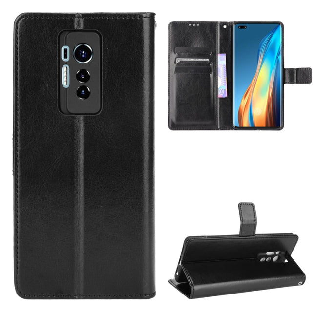 Crazy Horse Texture Horizontal Flip Leather Case with Holder & Card Slots & Lanyard, For Tecno Phantom X, For Tecno Pova 2, For UMIDIGI Bison Pro, For ZTE Axon 30 5G