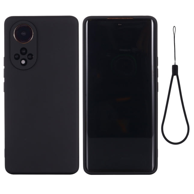 Solid Color Liquid Silicone Dropproof Full Coverage Protective Case, For Honor 50, For Honor 50 SE